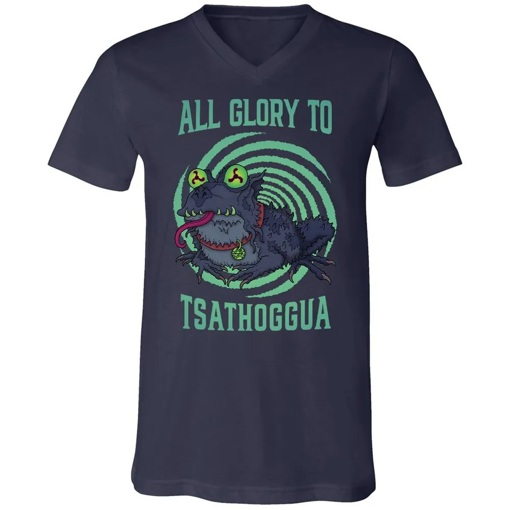 Unisex V-Neck T-Shirt - 2R1FEV9B - Navy - 2