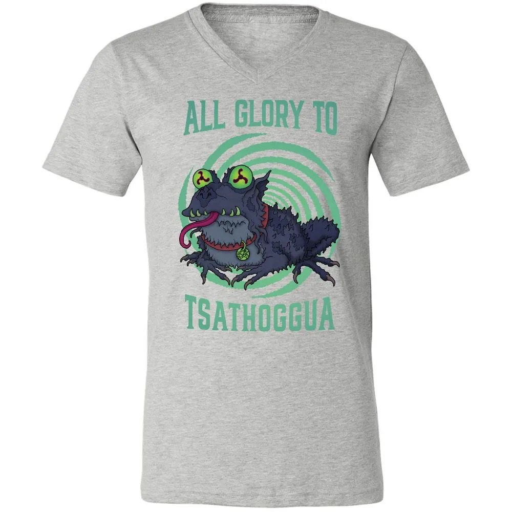 Unisex V-Neck T-Shirt - 2R1FEV9B - Athletic Heather - 7