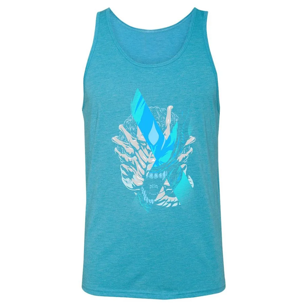 Unisex Jersey Tank - LBB3XY4A - Aqua Triblend - 3