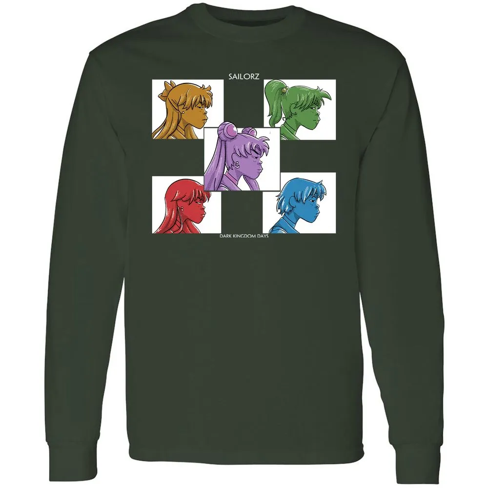 Long Sleeve T-Shirt - VXZZD6P4 - Forest Green - 4
