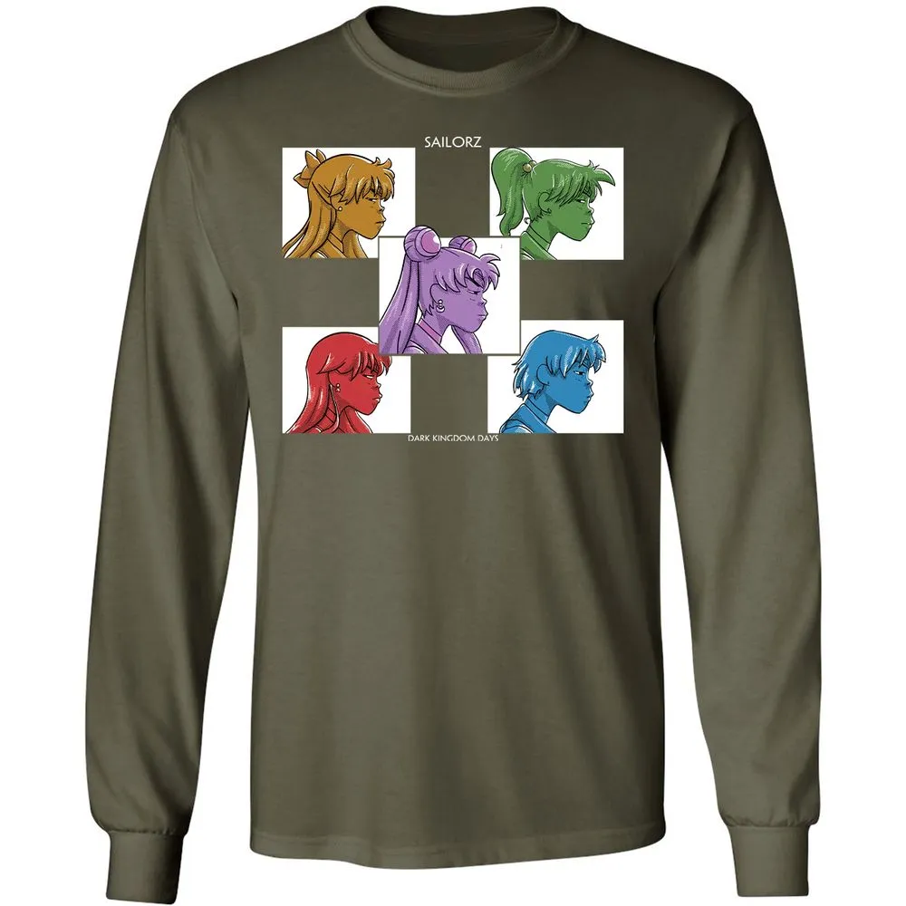 Long Sleeve T-Shirt - VXZZD6P4 - Military Green - 16