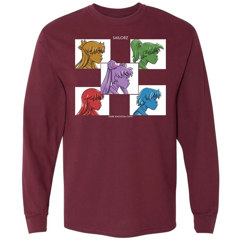 Long Sleeve T-Shirt - VXZZD6P4 - Maroon - 11
