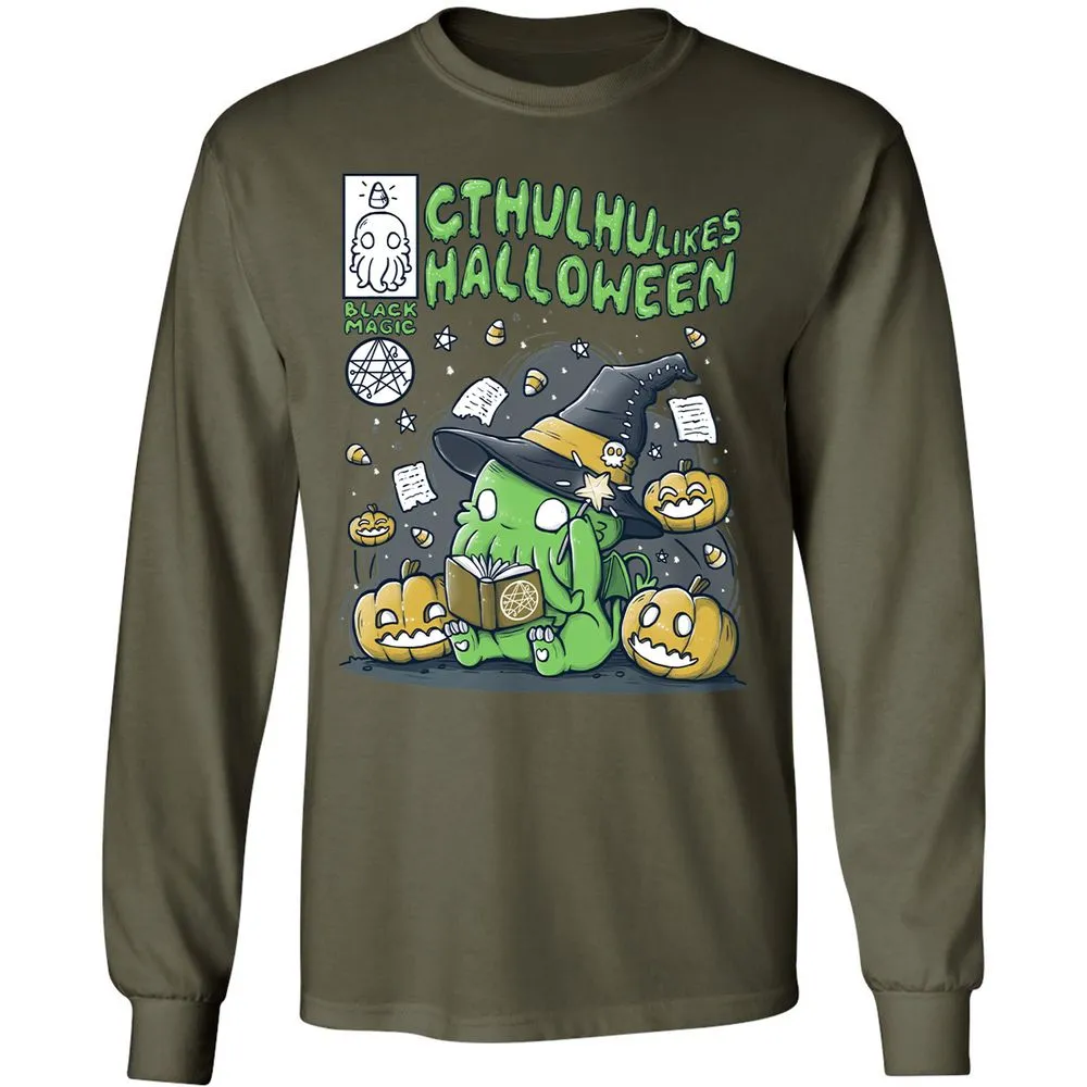 Long Sleeve T-Shirt - 4XXF1Q7N - Military Green - 16