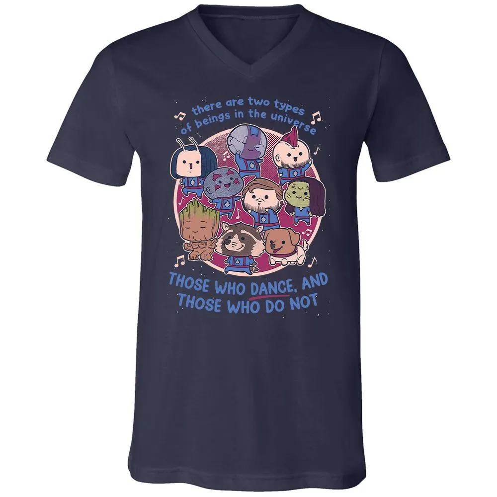 Unisex V-Neck T-Shirt - AXH7DPYF - Navy - 2