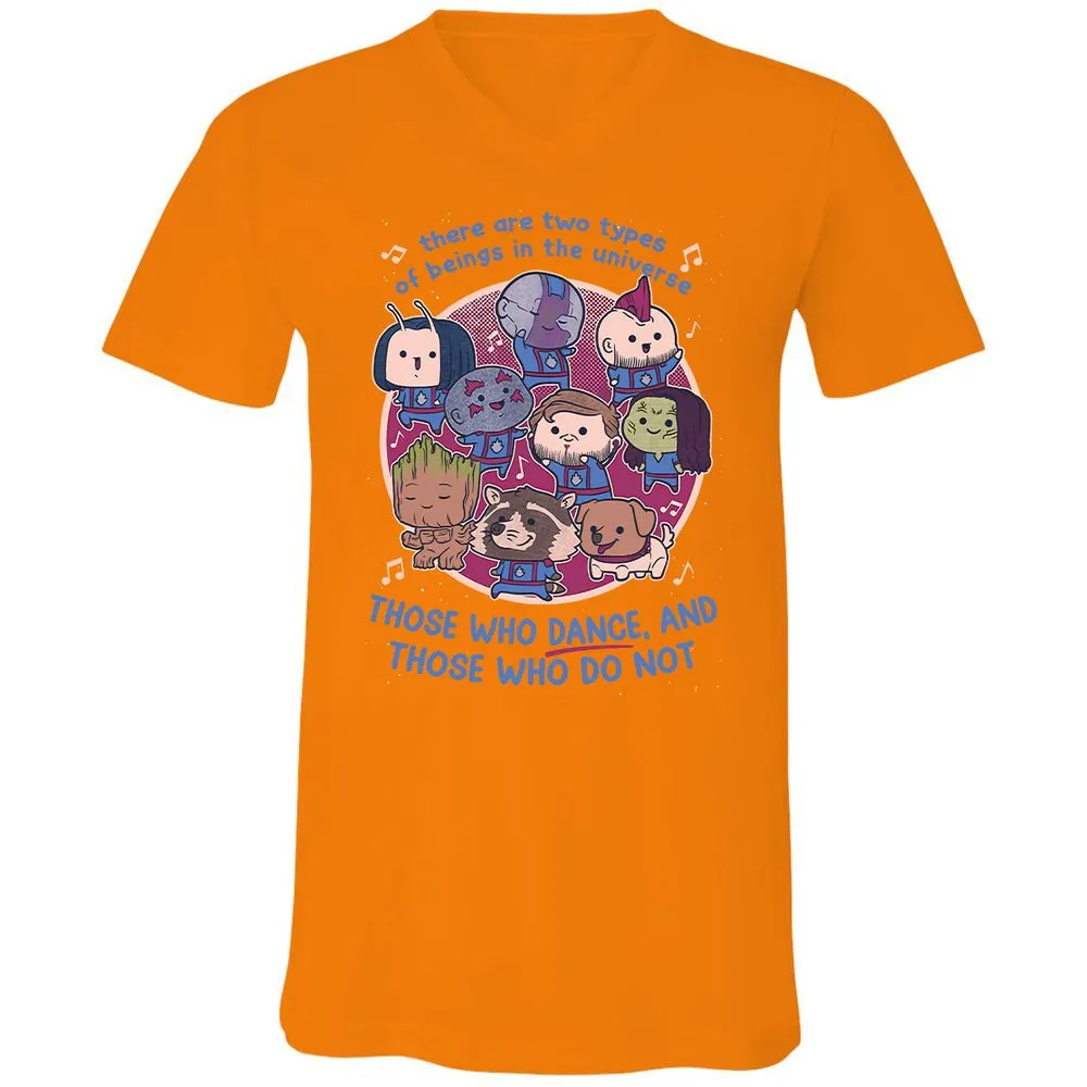 Unisex V-Neck T-Shirt - AXH7DPYF - Orange - 11