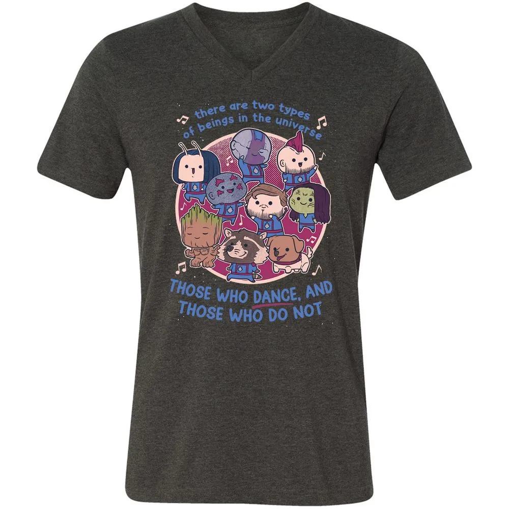 Unisex V-Neck T-Shirt - AXH7DPYF - Dark Grey Heather - 8