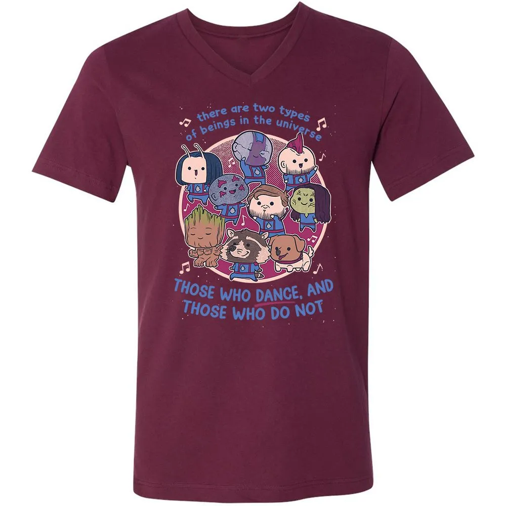 Unisex V-Neck T-Shirt - AXH7DPYF - Maroon - 6