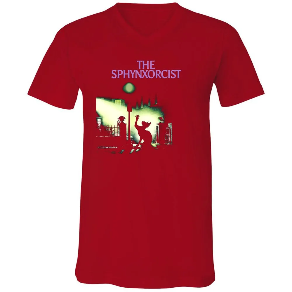 Unisex V-Neck T-Shirt - 2FPCY5K7 - Red - 3