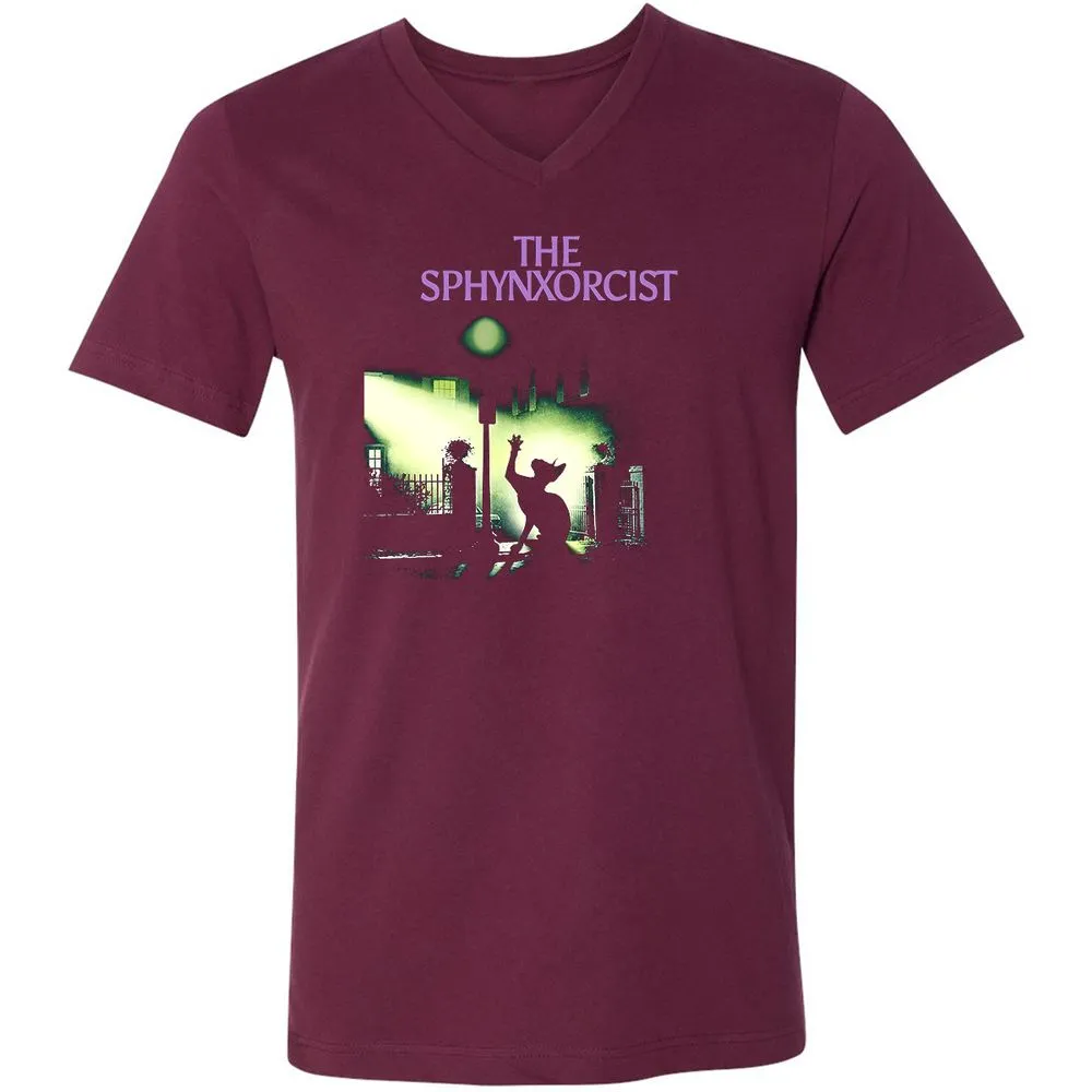 Unisex V-Neck T-Shirt - 2FPCY5K7 - Maroon - 6