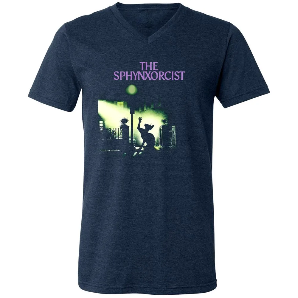 Unisex V-Neck T-Shirt - 2FPCY5K7 - Heather Navy - 15