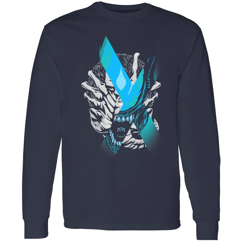 Long Sleeve T-Shirt - RWNE9YWE - Navy - 2
