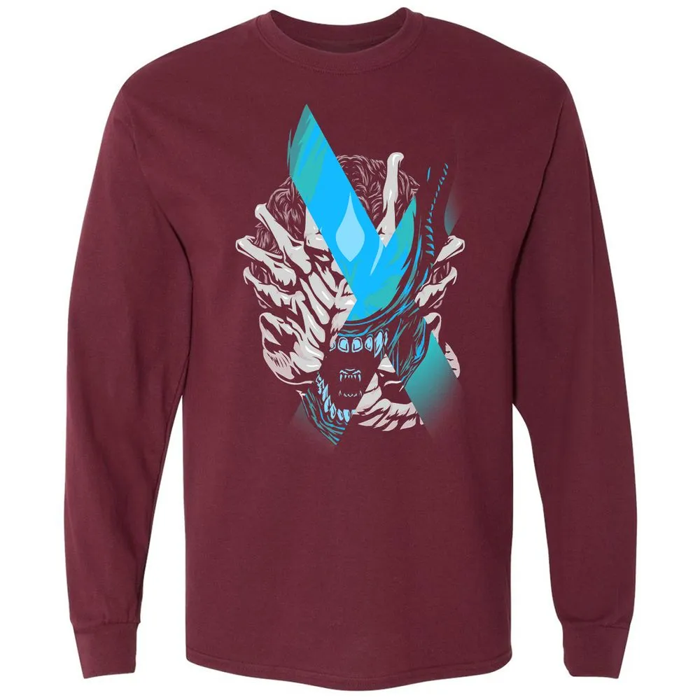 Long Sleeve T-Shirt - RWNE9YWE - Maroon - 11