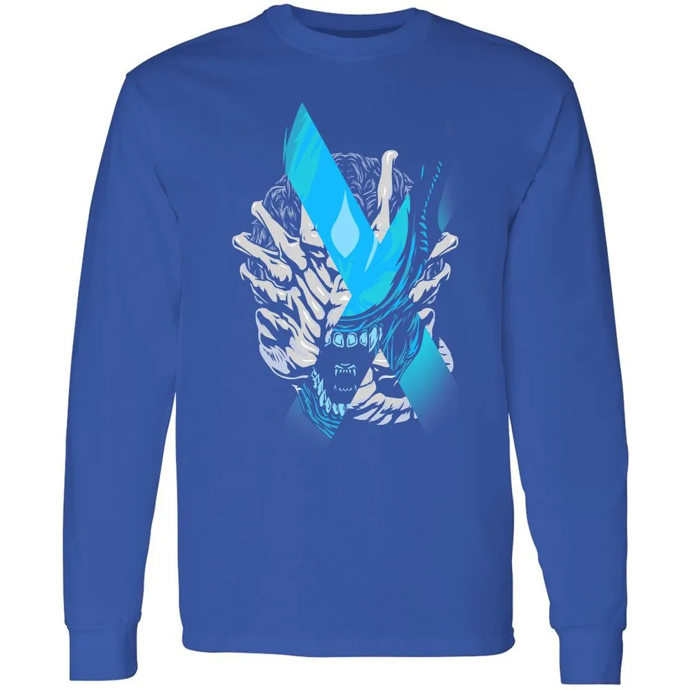 Long Sleeve T-Shirt - RWNE9YWE - Royal - 8