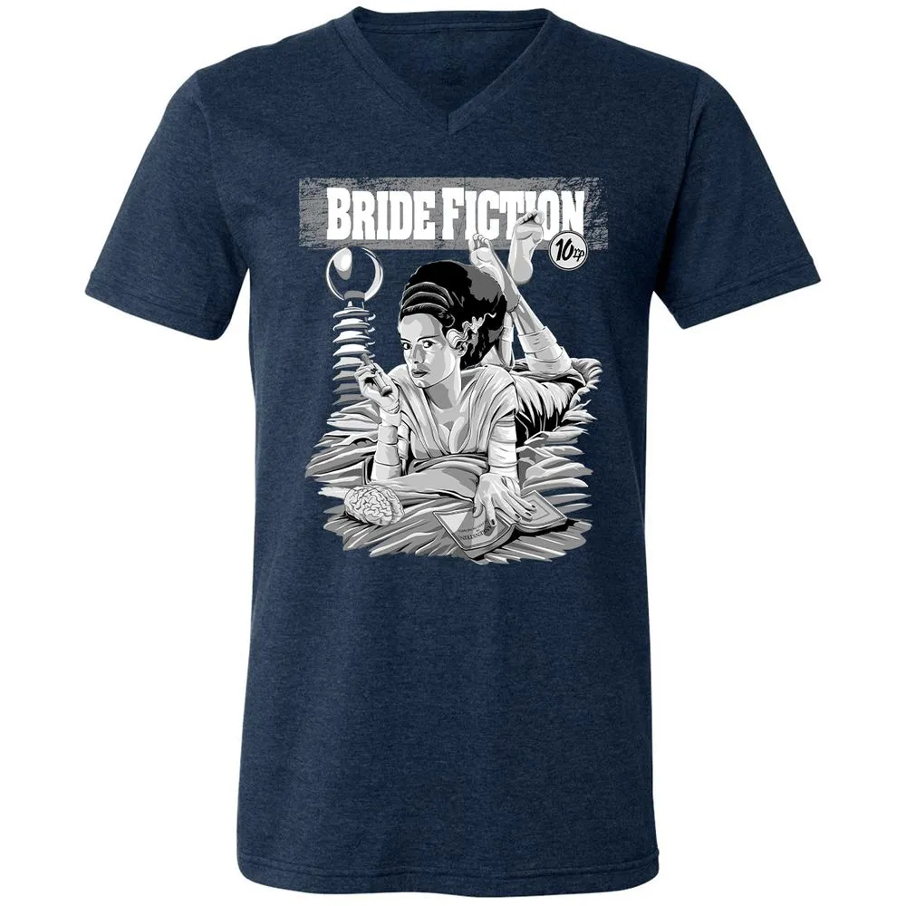 Unisex V-Neck T-Shirt - 733FYL3C - Heather Navy - 15