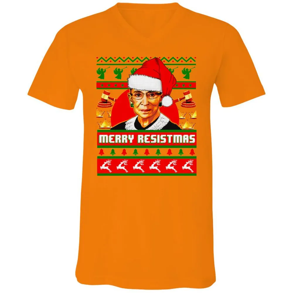 Unisex V-Neck T-Shirt - YK7P8ZFS - Orange - 11
