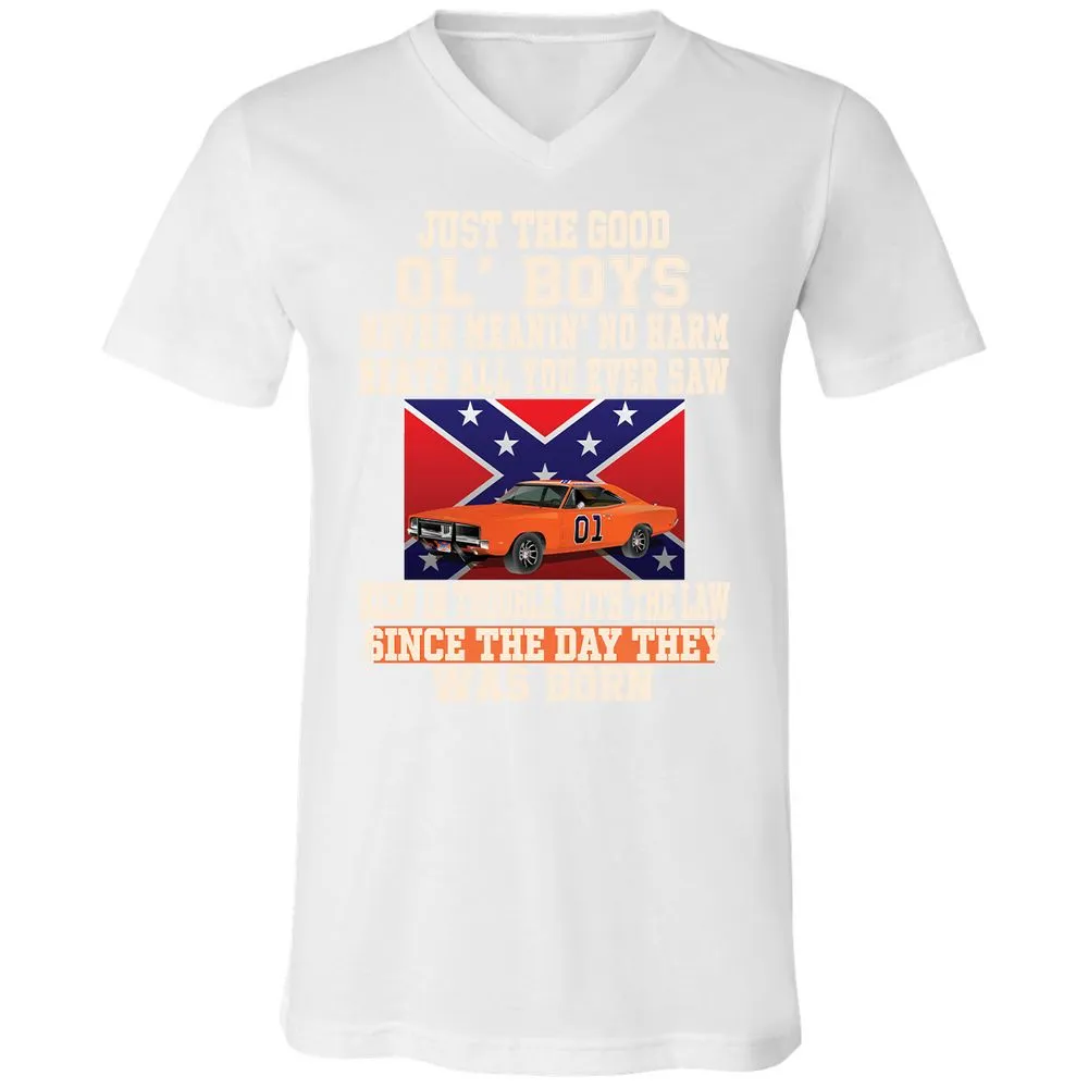 Unisex V-Neck T-Shirt - 9FG51MZV - White - 5