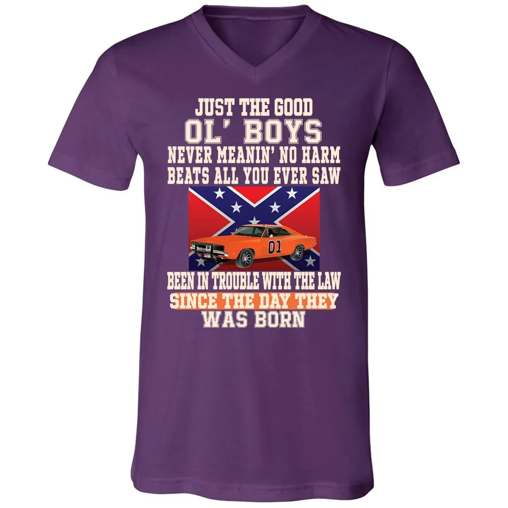 Unisex V-Neck T-Shirt - 9FG51MZV - Team Purple - 9