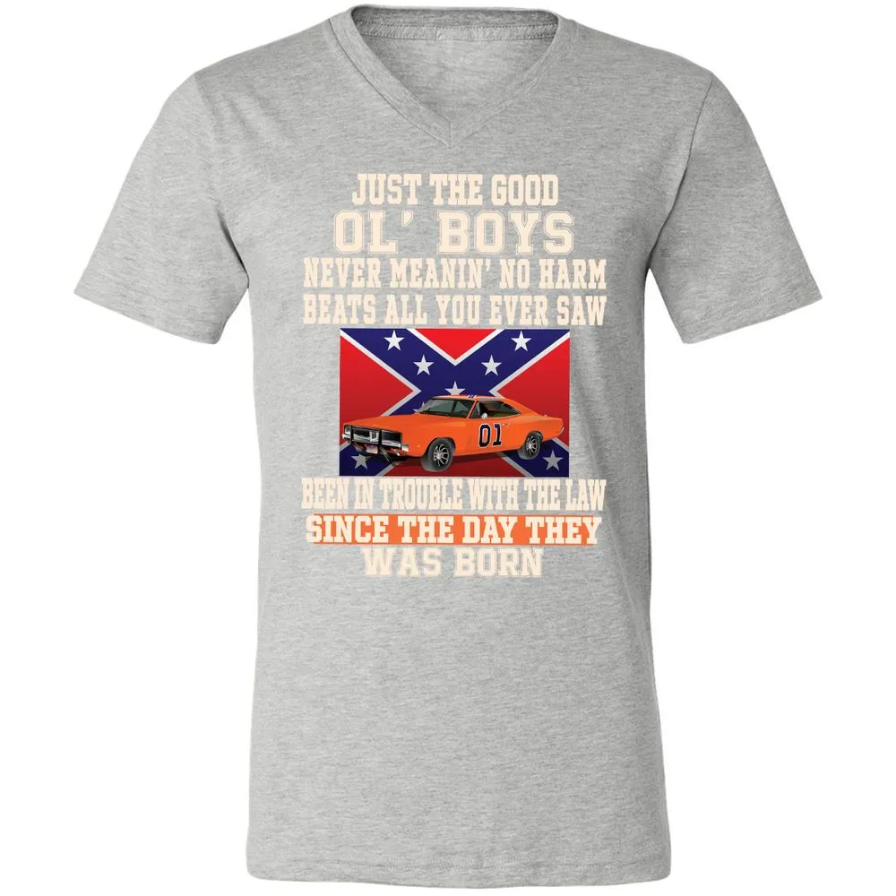 Unisex V-Neck T-Shirt - 9FG51MZV - Athletic Heather - 7