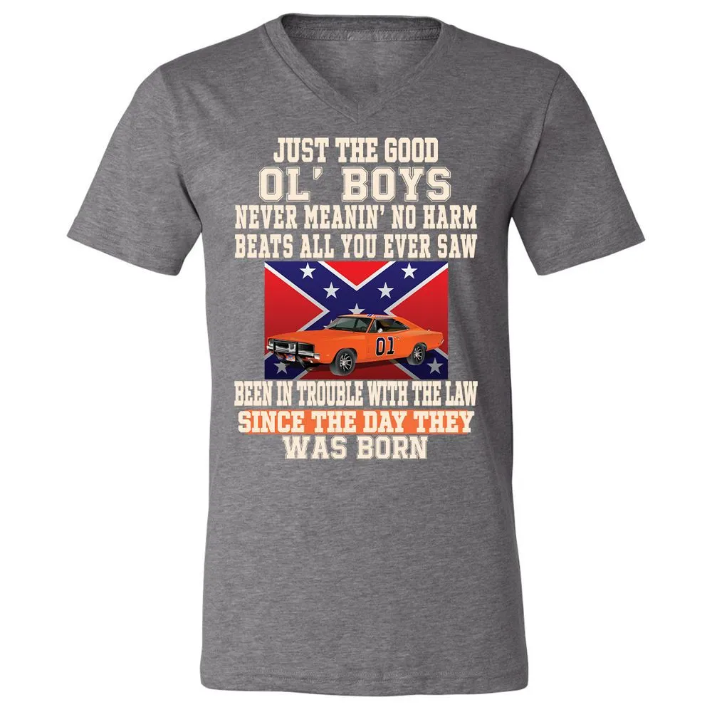 Unisex V-Neck T-Shirt - 9FG51MZV - Deep Heather - 13