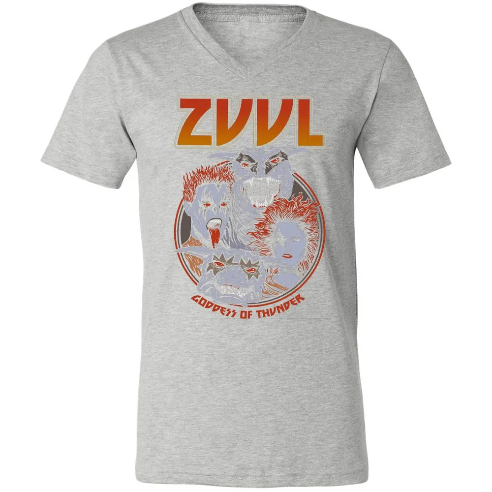 Unisex V-Neck T-Shirt - 3SGQC2ER - Athletic Heather - 7