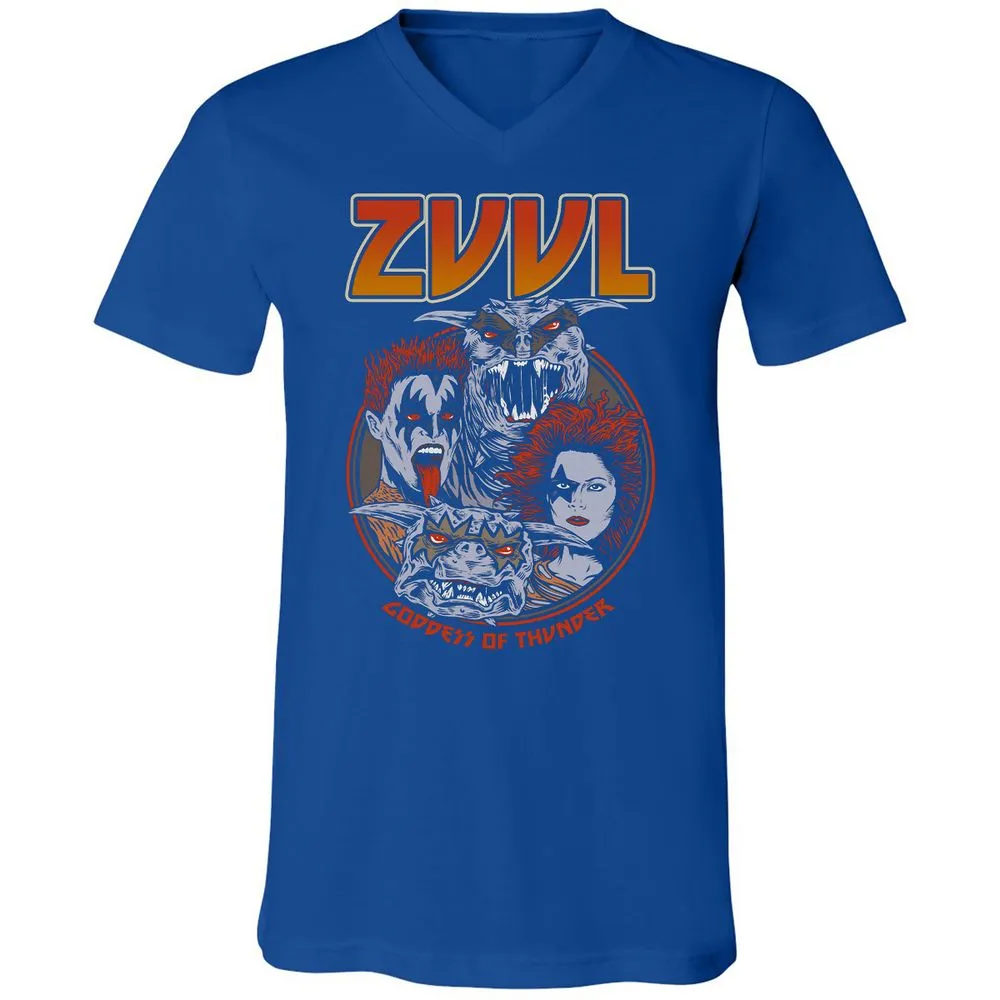 Unisex V-Neck T-Shirt - 3SGQC2ER - True Royal - 4