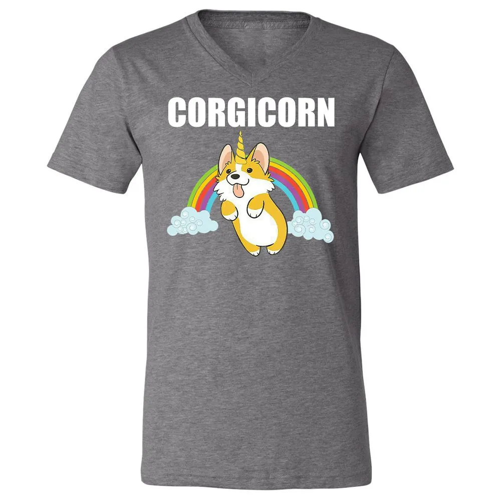 Unisex V-Neck T-Shirt - A6K9J5AZ - Deep Heather - 13
