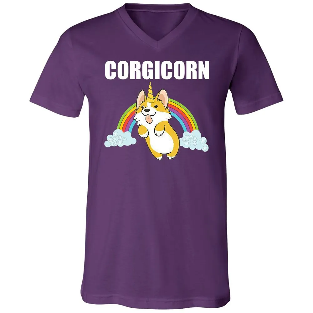 Unisex V-Neck T-Shirt - A6K9J5AZ - Team Purple - 9