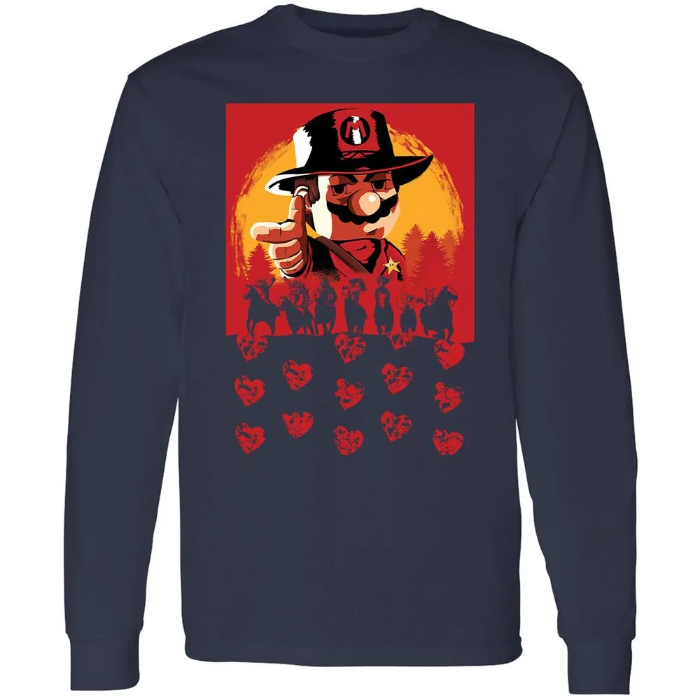 Long Sleeve T-Shirt - GF49FUM4 - Navy - 2