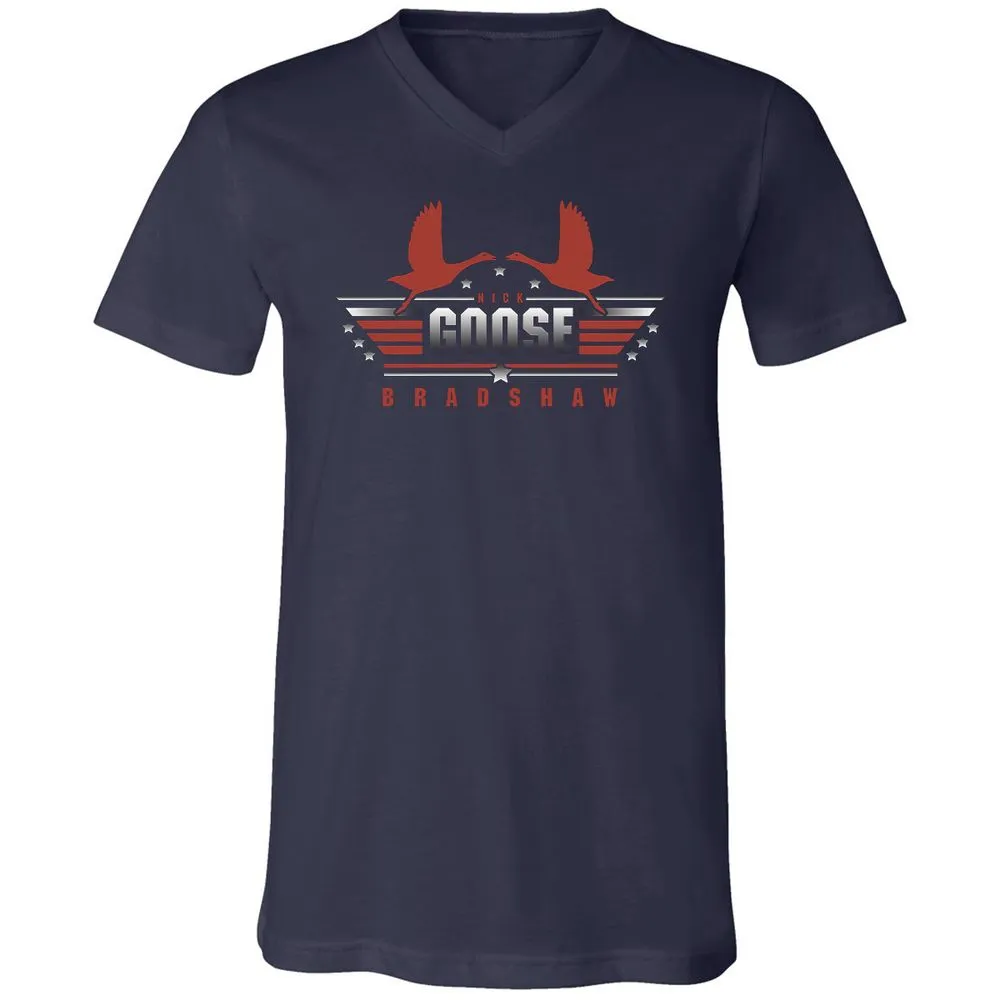 Unisex V-Neck T-Shirt - P6P64REX - Navy - 2