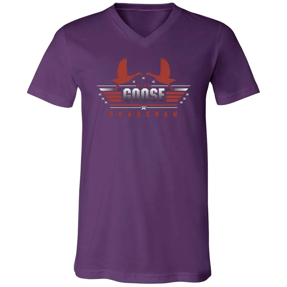 Unisex V-Neck T-Shirt - P6P64REX - Team Purple - 9