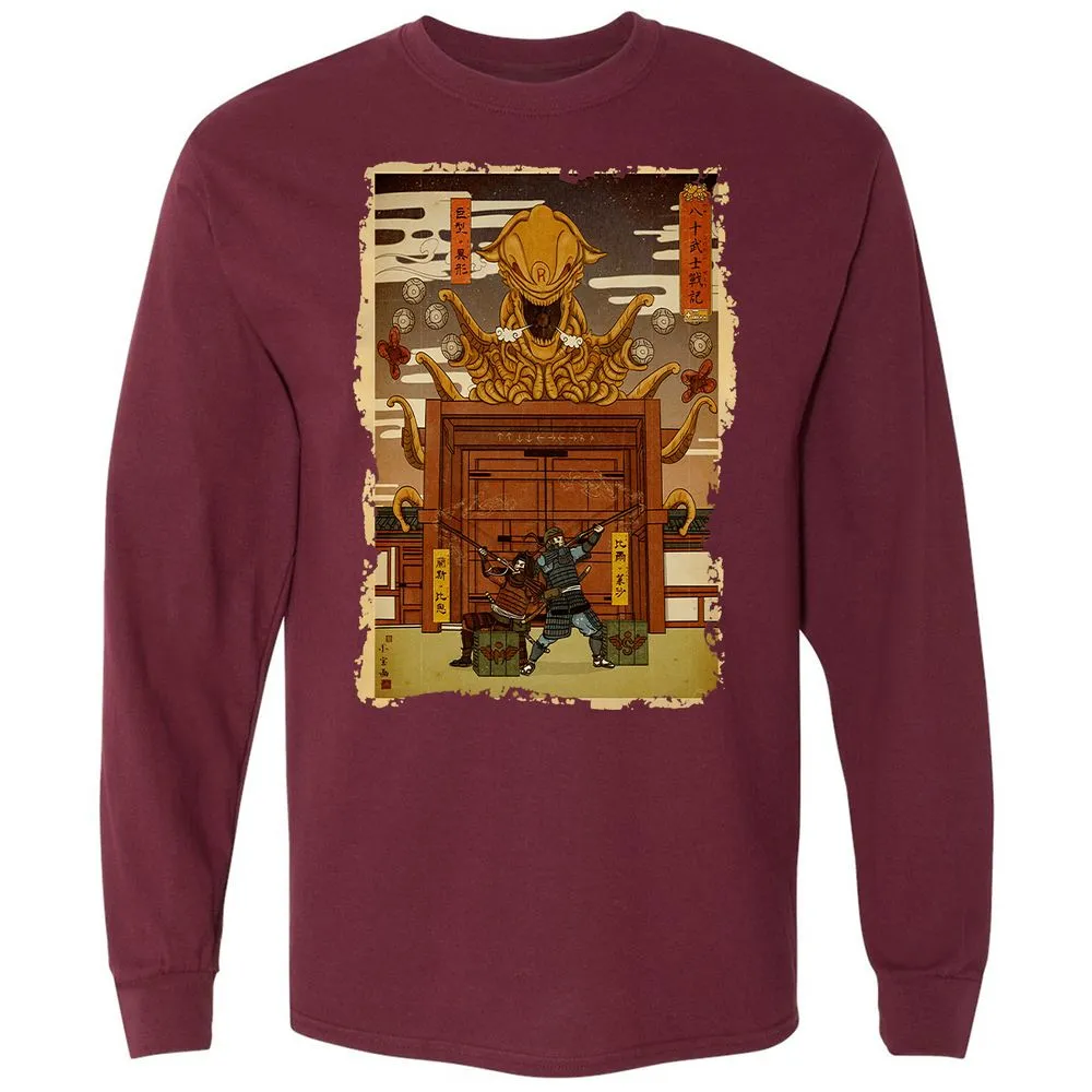Long Sleeve T-Shirt - 7TZQVQ23 - Maroon - 11