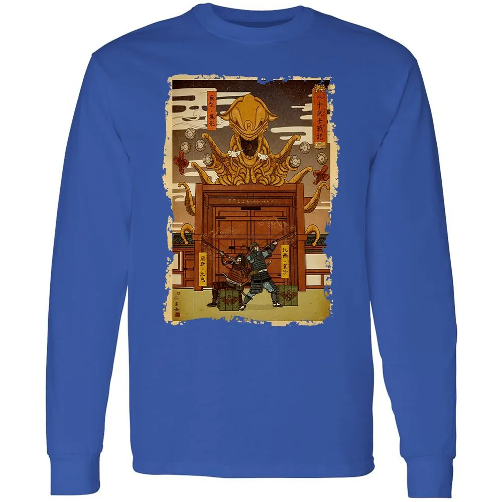 Long Sleeve T-Shirt - 7TZQVQ23 - Royal - 8
