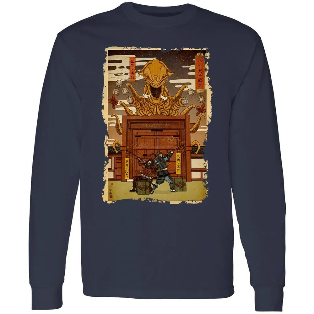 Long Sleeve T-Shirt - 7TZQVQ23 - Navy - 2