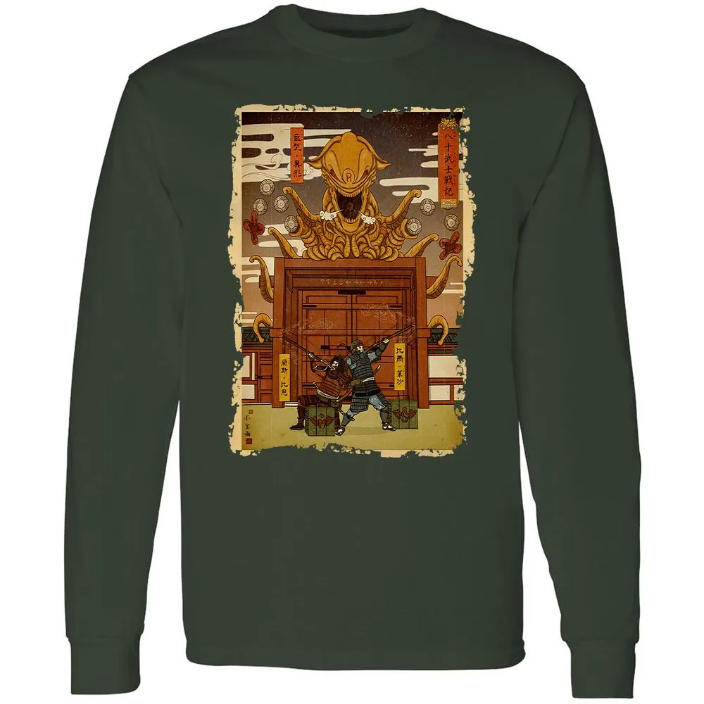 Long Sleeve T-Shirt - 7TZQVQ23 - Forest Green - 4