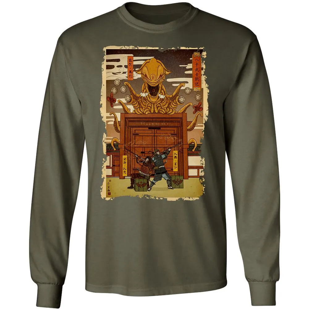 Long Sleeve T-Shirt - 7TZQVQ23 - Military Green - 16
