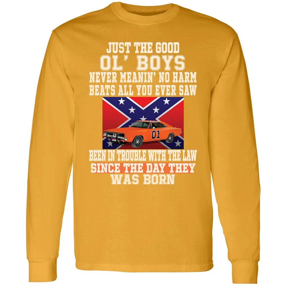 Long Sleeve T-Shirt - CTJQDAXR - Gold - 9