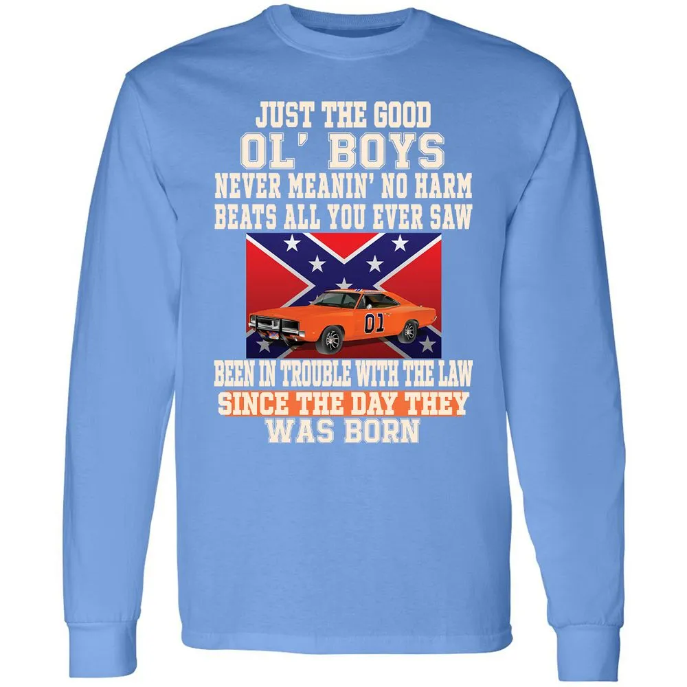 Long Sleeve T-Shirt - CTJQDAXR - Carolina Blue - 12