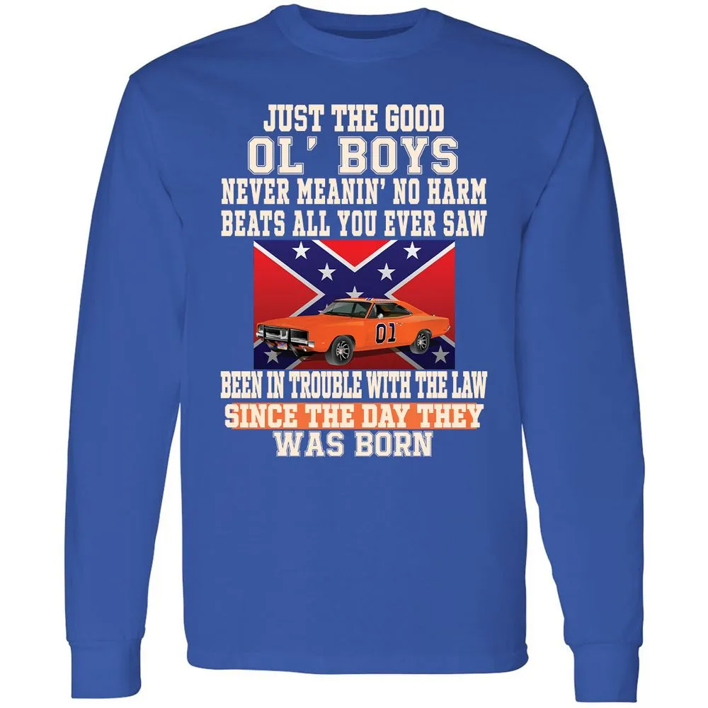 Long Sleeve T-Shirt - CTJQDAXR - Royal - 8