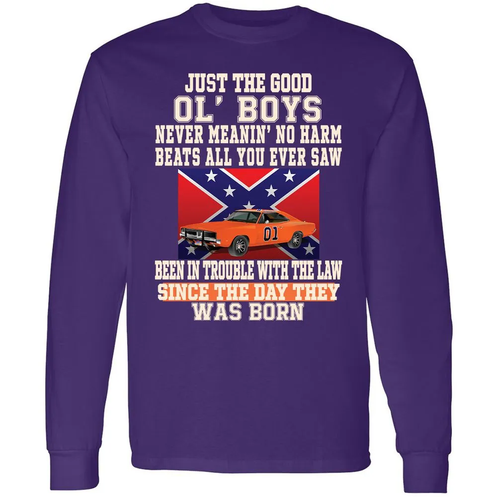 Long Sleeve T-Shirt - CTJQDAXR - Purple - 13