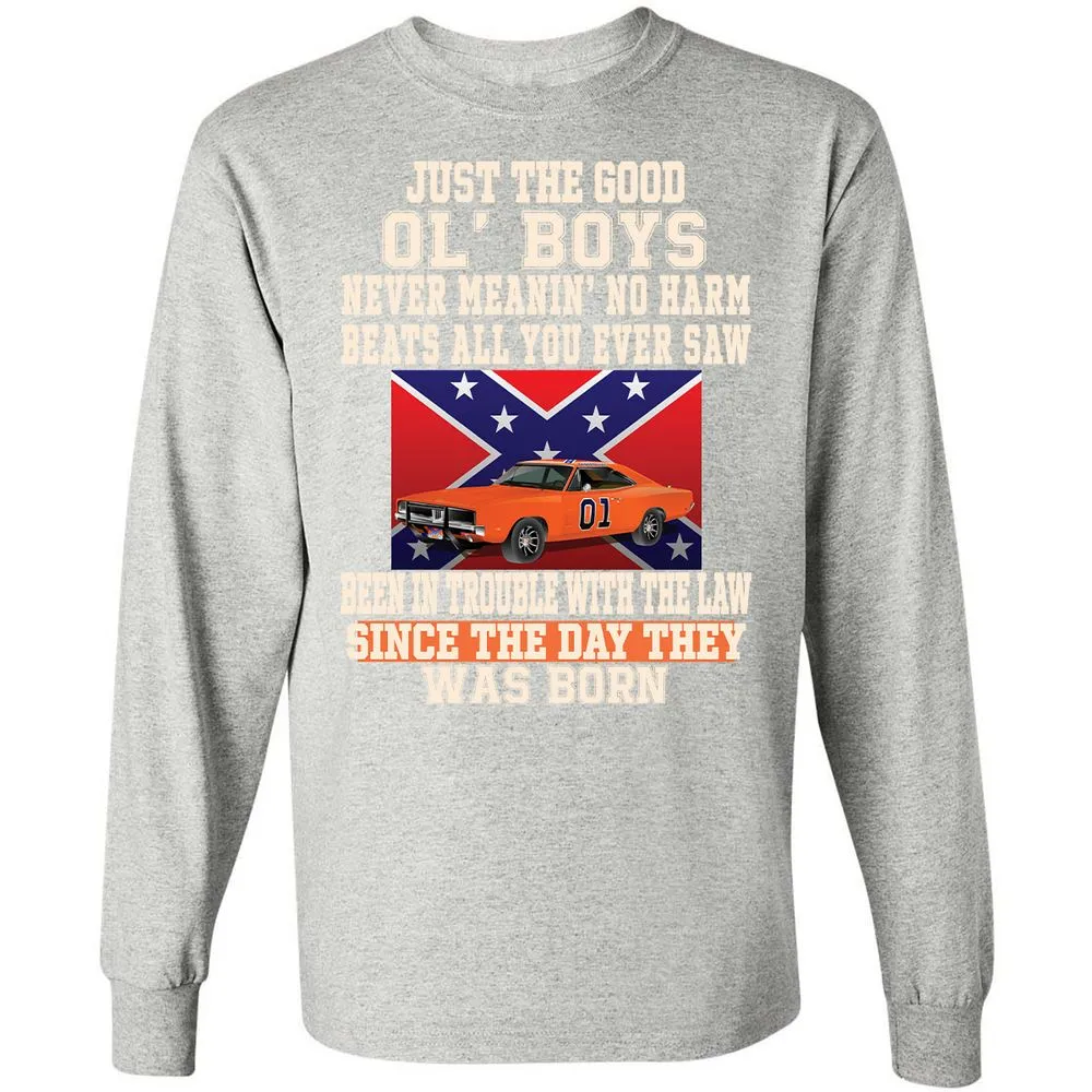 Long Sleeve T-Shirt - CTJQDAXR - Ash - 7