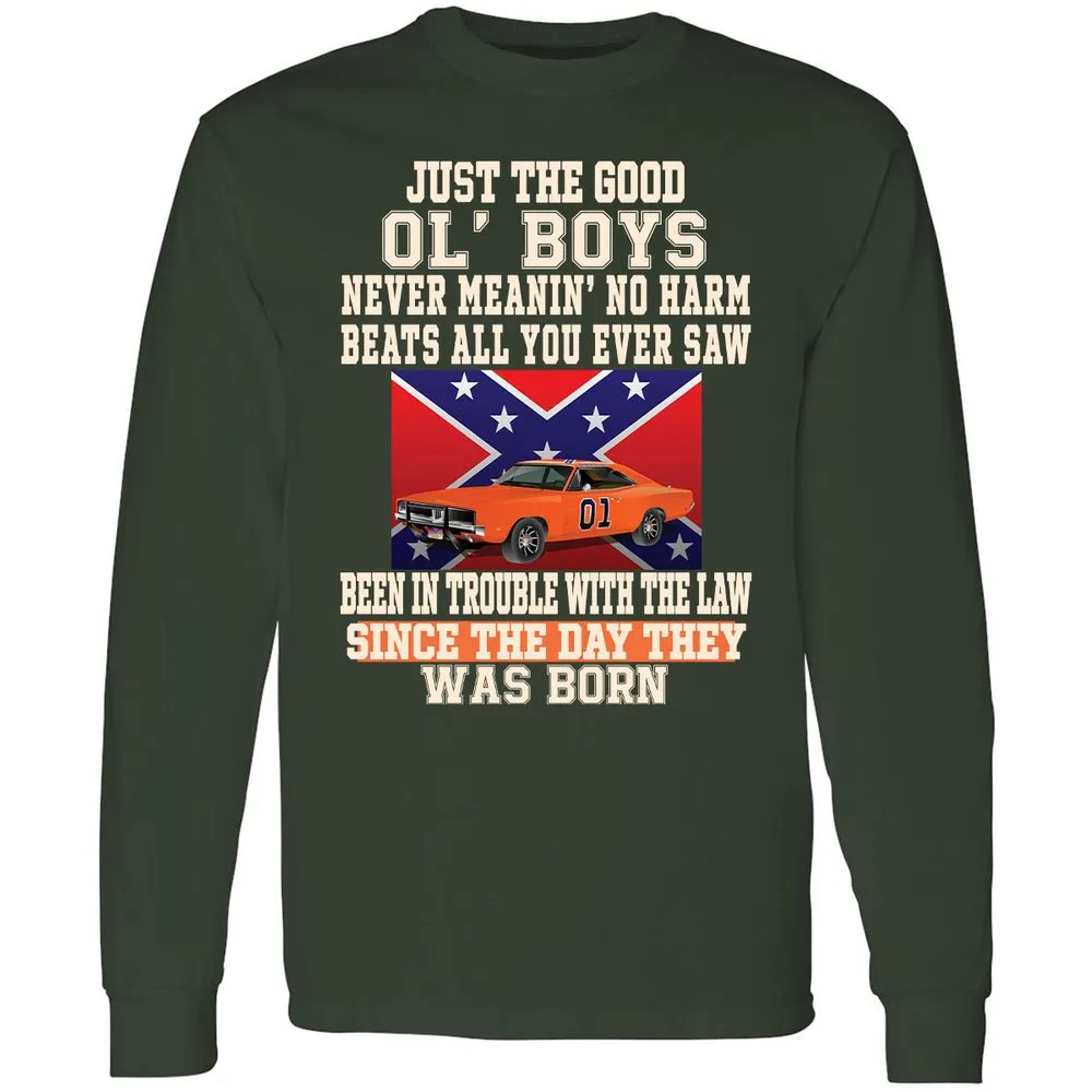 Long Sleeve T-Shirt - CTJQDAXR - Forest Green - 4