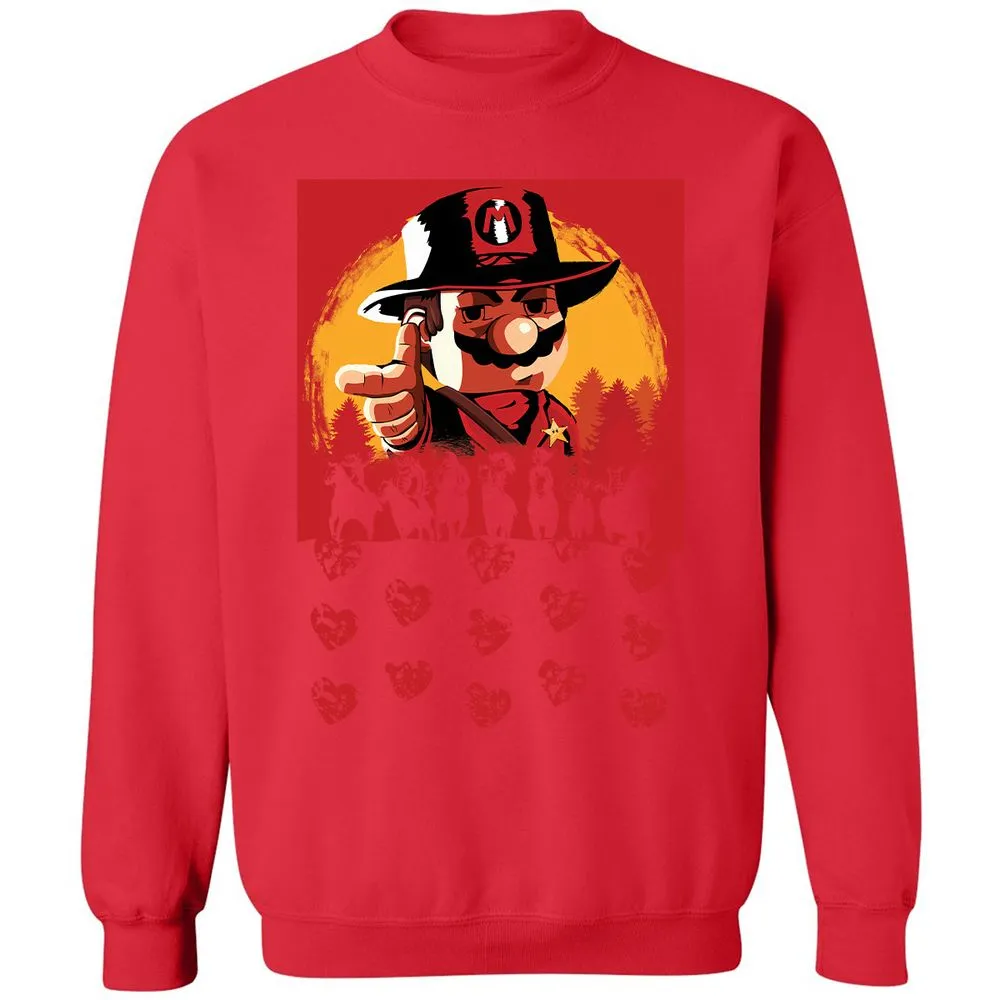Classic Unisex Sweatshirt - TPXFXBNU - Red - 5