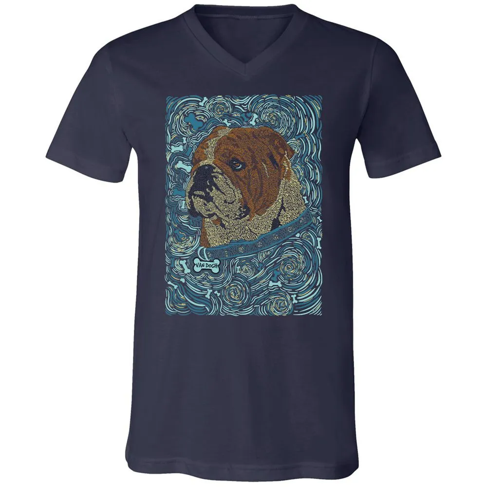 Unisex V-Neck T-Shirt - 3J139PBC - Navy - 2