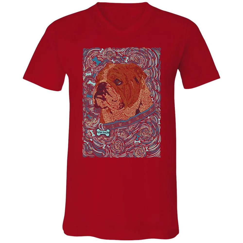 Unisex V-Neck T-Shirt - 3J139PBC - Red - 3