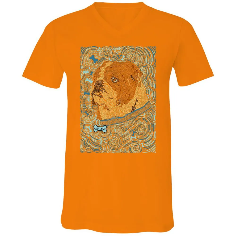 Unisex V-Neck T-Shirt - 3J139PBC - Orange - 11