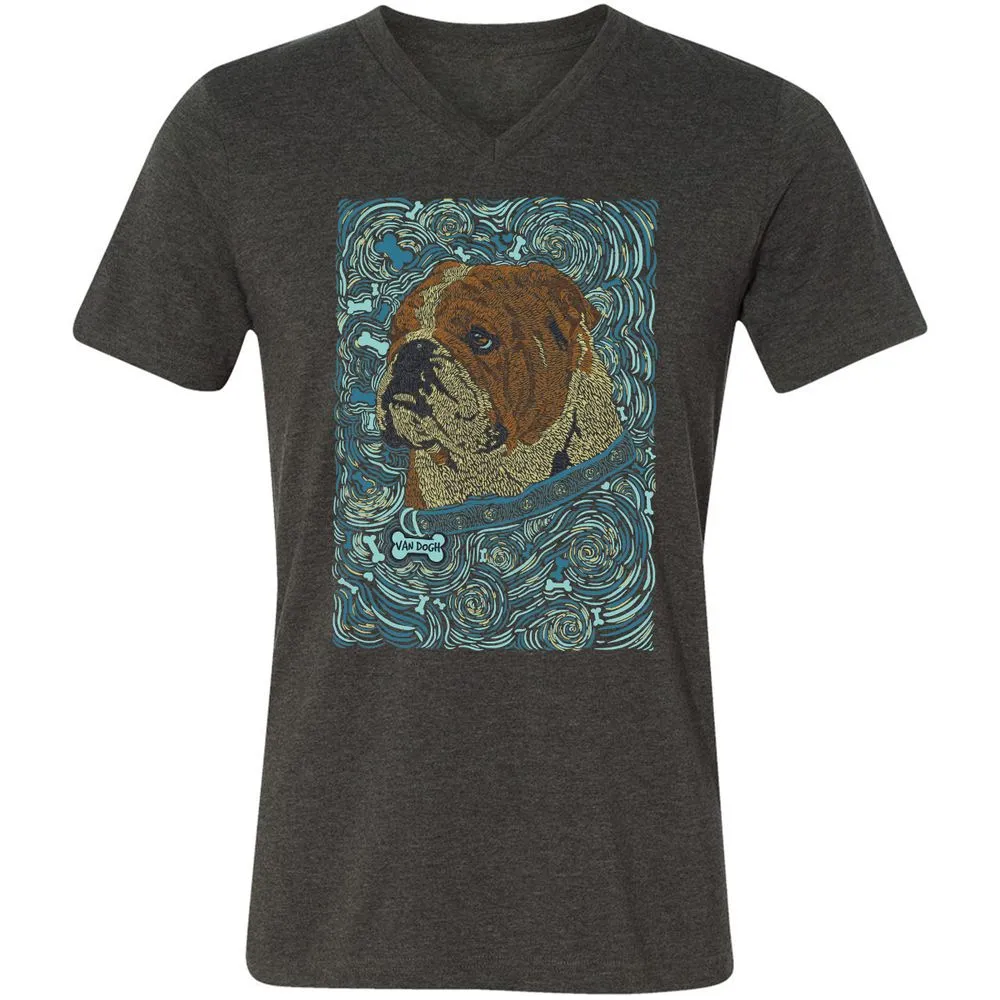 Unisex V-Neck T-Shirt - 3J139PBC - Dark Grey Heather - 8