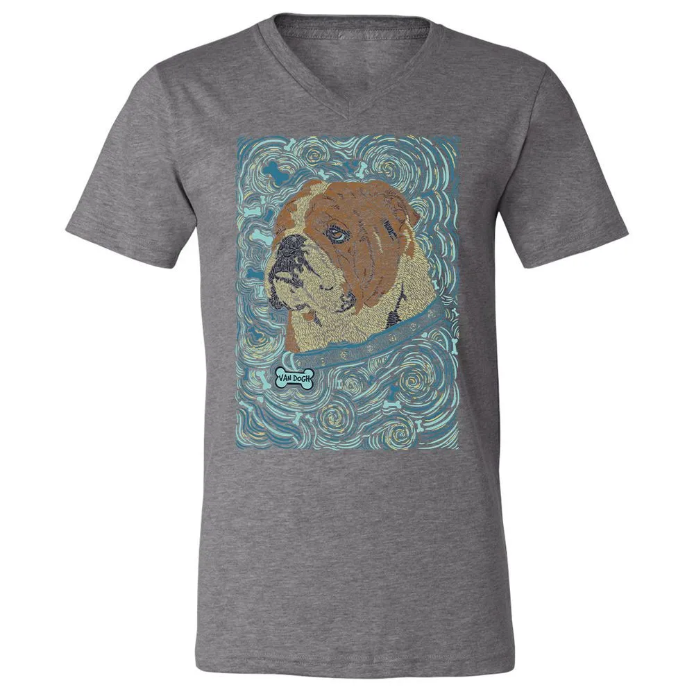Unisex V-Neck T-Shirt - 3J139PBC - Deep Heather - 13