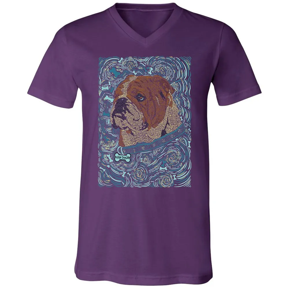 Unisex V-Neck T-Shirt - 3J139PBC - Team Purple - 9