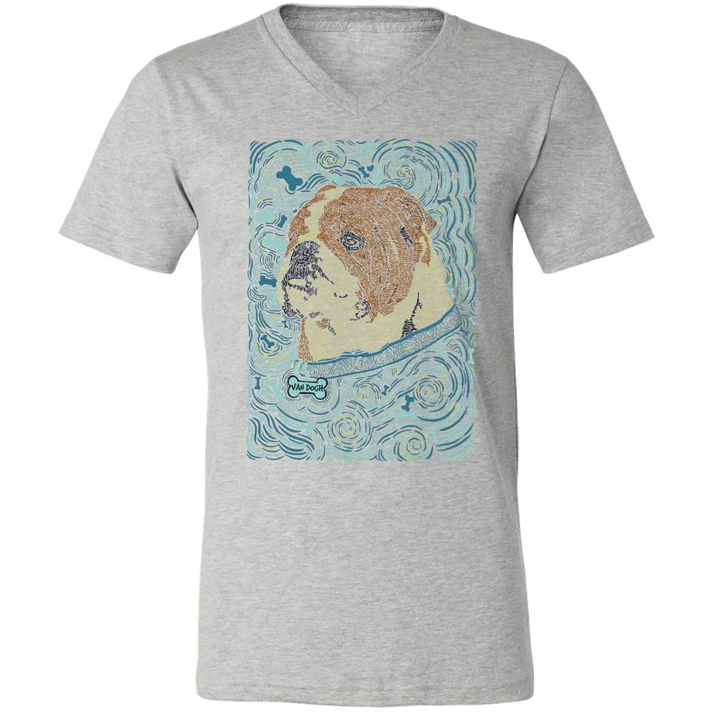 Unisex V-Neck T-Shirt - 3J139PBC - Athletic Heather - 7