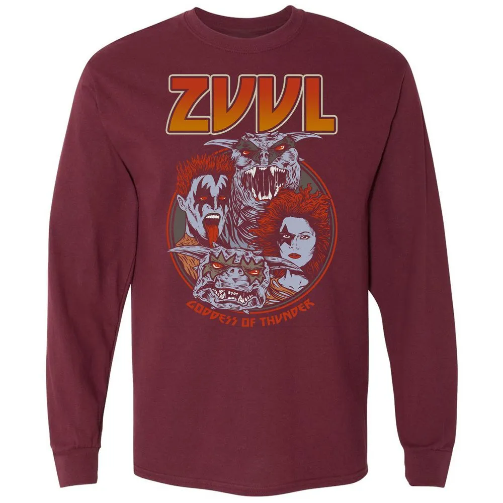 Long Sleeve T-Shirt - YES7ZBEQ - Maroon - 11